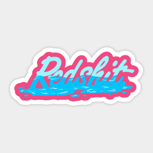 Redshit Waves Logo Sticker